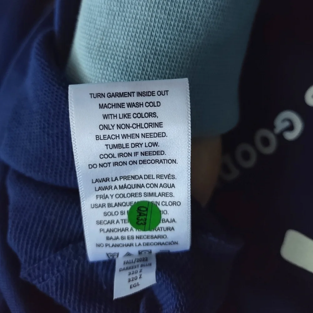 New Life is Good Navy Sunburst Sweatshirt Women's Small - Picture 7 of 10